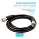 thumbnail image 2 of Cable coaxial STEREN RG8X de 12 pies con conectores PL259 UHF, 2 of 3