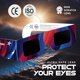 thumbnail image 4 of Gafas para eclipse solar Medical King (paquete de 10) 2024 CE e ISO, 4 of 7