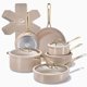 thumbnail image 1 of Juego de utensilios de cocina Chef Power 15 piezas antiadherente color topo y dorado, 1 of 7