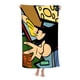 thumbnail image 3 of Johnny Bravo Toalla de playa de secado rápido con diseño temático, regalo para mujeres y niñas, ideal para cumpleaños, fans, amantes de la música, uso en la playa o al aire libre, 78 × 160 cm, 3 of 6