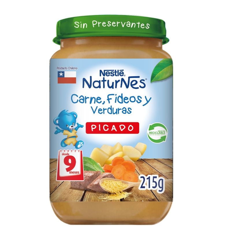 Picado Carne Fideos Verduras 215 g Nestlé Naturnes