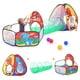 thumbnail image 1 of Tienda de campaña SISTICKER Dinosaur Kids con túnel y piscina de bolas, 3 unidades, 1 of 3