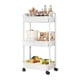 thumbnail image 1 of Carrito Almacenamiento Organizador 3 Niveles Auxiliar Ruedas Blanco, 1 of 3