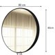 thumbnail image 4 of Espejo Circular De Pared Elegante Redondo 80cm De Diametro, 4 of 4