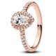 thumbnail image 1 of Anillo Pandora Sparkling Pear Halo, 1 of 2