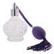 thumbnail image 3 of Botella de perfume vacía de vidrio transparente Atomizador de spray largo recargable 100ml púrpura, 3 of 5