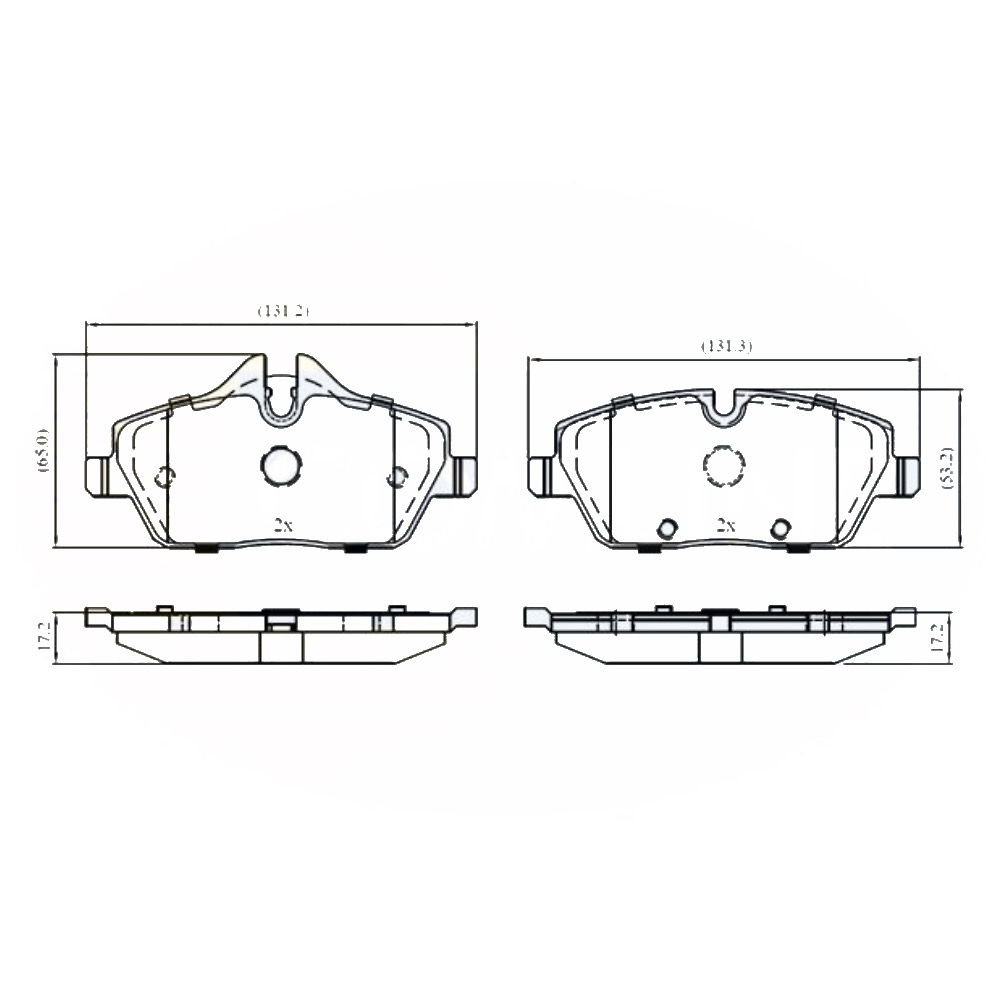 Pastillas Freno Para Auto Allied Nippon Adb02160