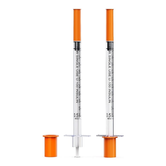 PACK JERINGA DE INSULINA 1 ML 100 PCS DESECHABLE LAU