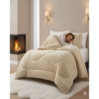 Mylhogar - Plumón Plaza Y Media Sherpa Chiporro Invierno Extra Suave Premium