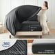 thumbnail image 3 of Juego de edredón Sasttie King Size, 7 piezas, cama en una bolsa, gris, 3 of 3