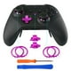 thumbnail image 2 of Aros de Acento y Botones de Cambio de Perfil AARONMEI para Controlador Xbox One Elite 2 Cromo Mate-Púrpura Pack de 2, 2 of 3