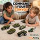 thumbnail image 2 of Set de vehículos militares de juguete ToyFinity de 8 cm, 6 piezas, fundición, 2 of 9