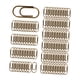 thumbnail image 1 of 100 clips de papel para notas, clips clasificados de metal, fáciles de usar, resistentes al óxido, suministros creativos de oficina, clips para el Bronce, 1 of 5
