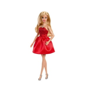 Muñeca Mattel Barbie Mattel 80Th Aniversario Vestido Rojo Rubí