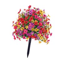 Ioensy - Estaca De Flores Artificiales Para Jardín, Reutilizable, Para Decoración De Césped, Para Patio, Camino Al Aire Libre, Estilo B