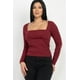 thumbnail image 1 of Top de Cuello Cuadrado Fruncido, 1 of 5