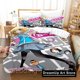 thumbnail image 1 of D-Frag Bedding Set Cute Quilt Cover Bed Cover With Pillowcase Boys Adult Home Textile, 1 of 5