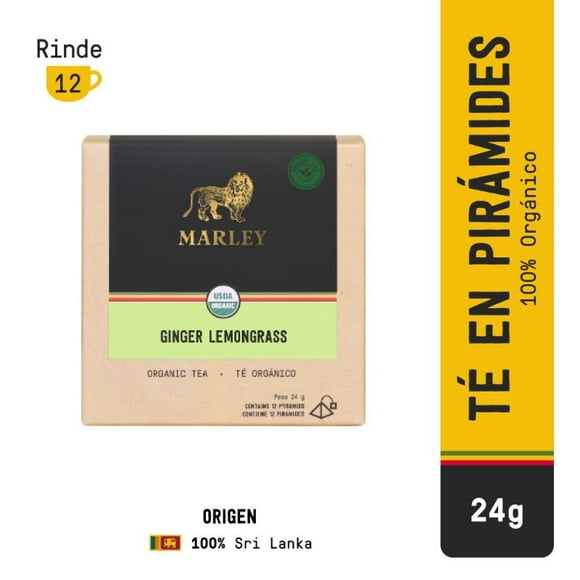 Té Marley Ginger Lemongrass Caja, 12 Un