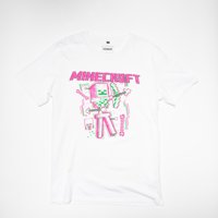 Polera Hombre You Minecraft Esqueleto Blanco