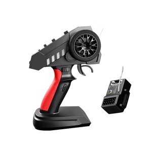 Magideal - Controlador De Coche Rc, Transmisor De Control Remoto De 6 Canales Con Receptor, Profesional Para Barco Rc, Helicóptero, Coche, Accesorio De Bricolaje