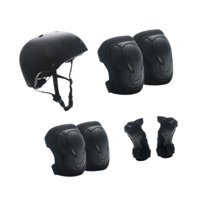 Magideal - 7Pcs/Set Para Niños Casco Para El Casco De La Bicicleta Casco De La Adolescencia Cómoda Casco Del Patineta Para El Patinaje En Línea Riding Niños S