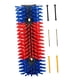 thumbnail image 5 of Cepillo para rascar ganado, cepillo para rascar la espalda de los animales, para el aseo, con kit de tornillos, cepillo para vacas, kit completo de azul rojo, 5 of 5