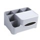 thumbnail image 1 of Caja De Pa?uelos De Moda Moderna Soporte De Plástico Organizador De Artículos Diversos De Escritorio Gris, 1 of 5