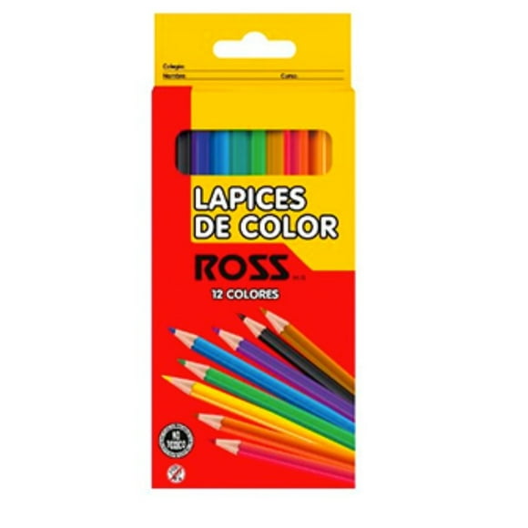 Lapices de Color 12 Unidades Ross