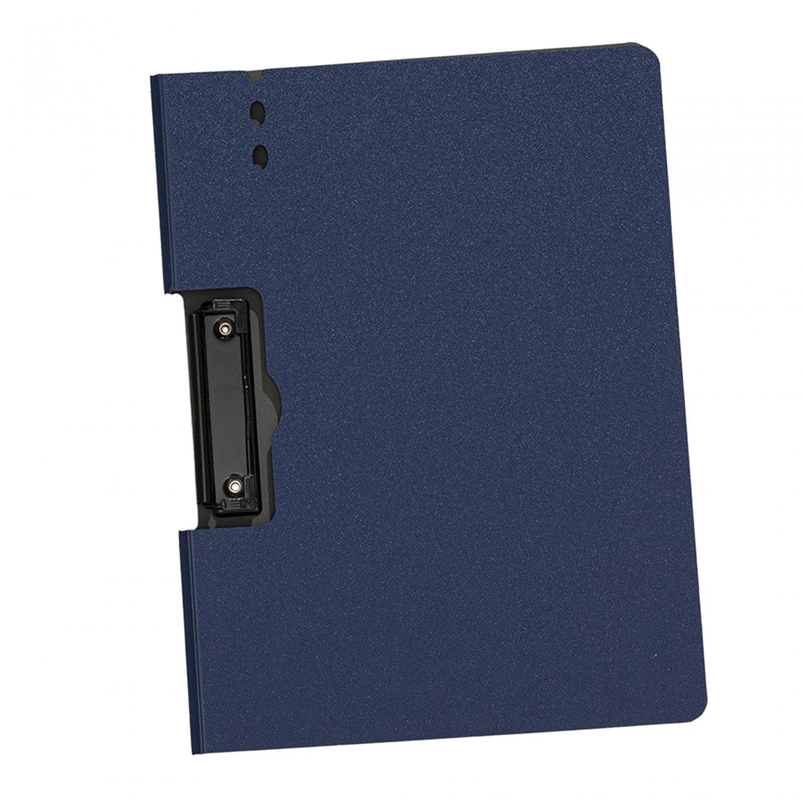 Ioensy - Carpeta Con Abrazadera, Carpeta Multiusos A4 Para Documentos, Papel De Prueba, Tareas, Horizontal, Azul