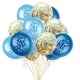 thumbnail image 1 of 12pcs, 1 Year Old Balloon Confetti Set Baby Shower Birthday Party Decoration, Birthday Photo Prop, Birthday Party Anniversary Party Scene Decor Arrangement, Room Decor, Indoor Decor, 1 of 3