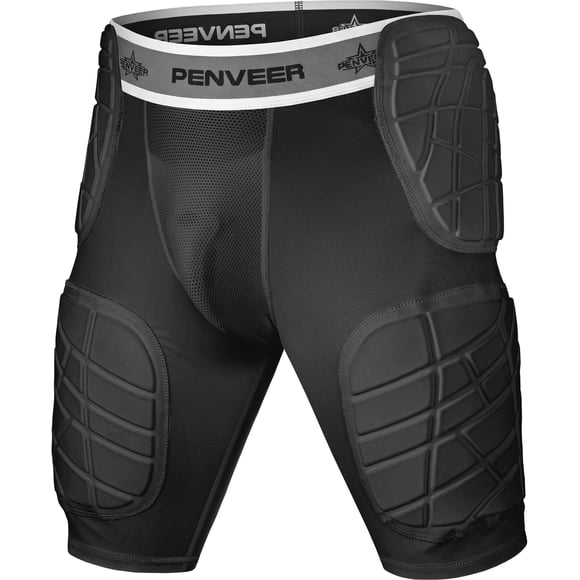 Faja de Fútbol Penveer YXL Negra con 5 Almohadillas y Bolsillo para Protector