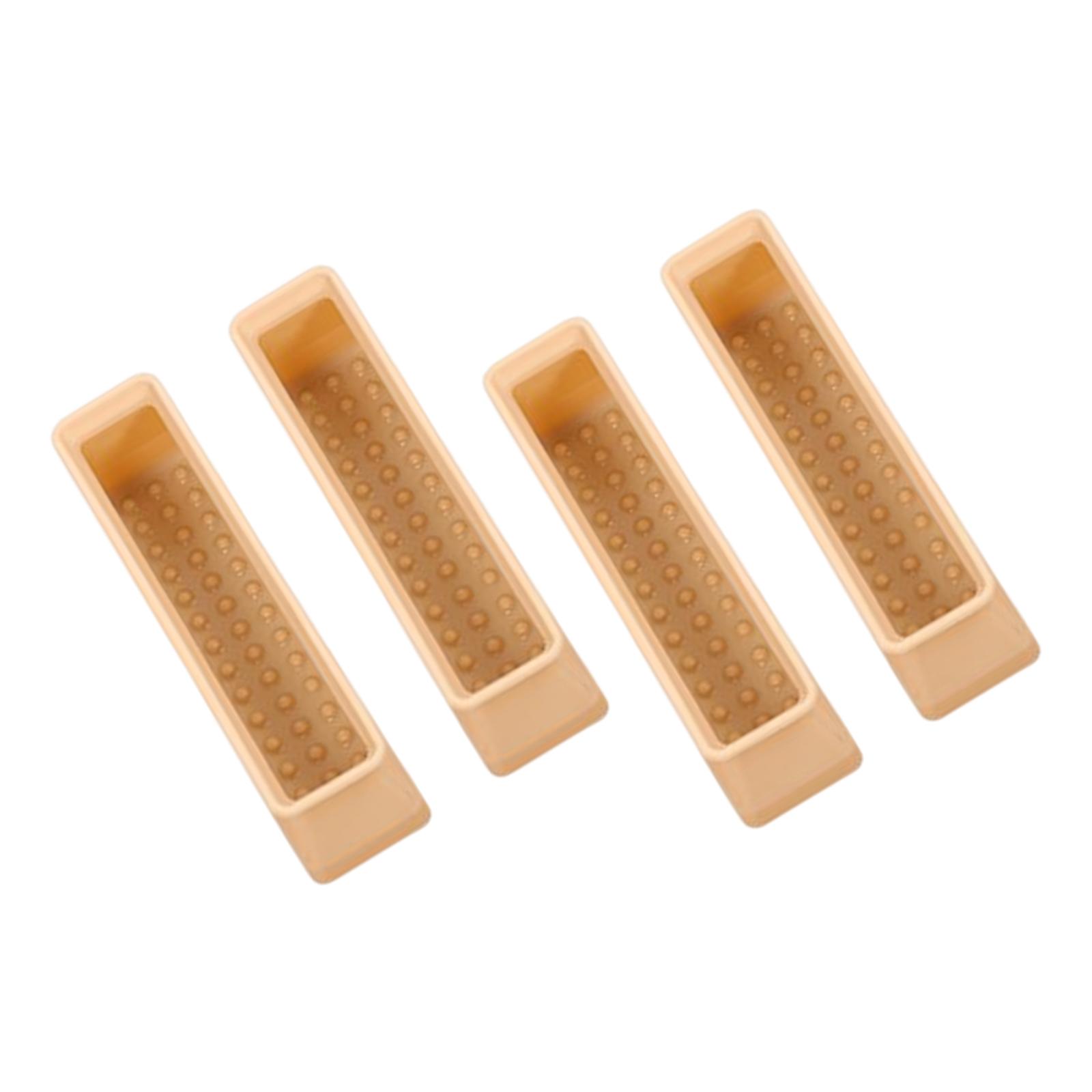 Magideal - 4X Almohadillas De Protección Para Patas De Cama, Almohadillas De Protección Para El Suelo, Almohadillas Antiprotección Silenciosas Resistentes Al Des Amarillo