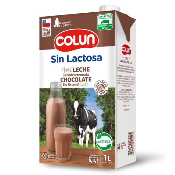 Leche sin Lactosa Sabor Chocolate Caja, 1 L
