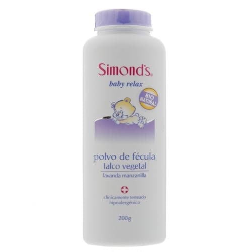 Talco Polvo Vegetal De Fécula 200 g Simond’s