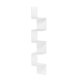 thumbnail image 1 of Estante de esquina Furinno Rossi, 5 niveles, soporte de pared flotante, blanco, 1 of 6