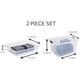 thumbnail image 2 of Contenedores de almacenamiento Rubbermaid Cleverstore, 74 cuartos de galón, transparentes, paquete de 4, 2 of 9