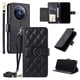 thumbnail image 1 of Funda tipo billetera FOXDOCK para Realme Narzo 70 5G – Tapa abatible con correa para mujer, 1 of 5