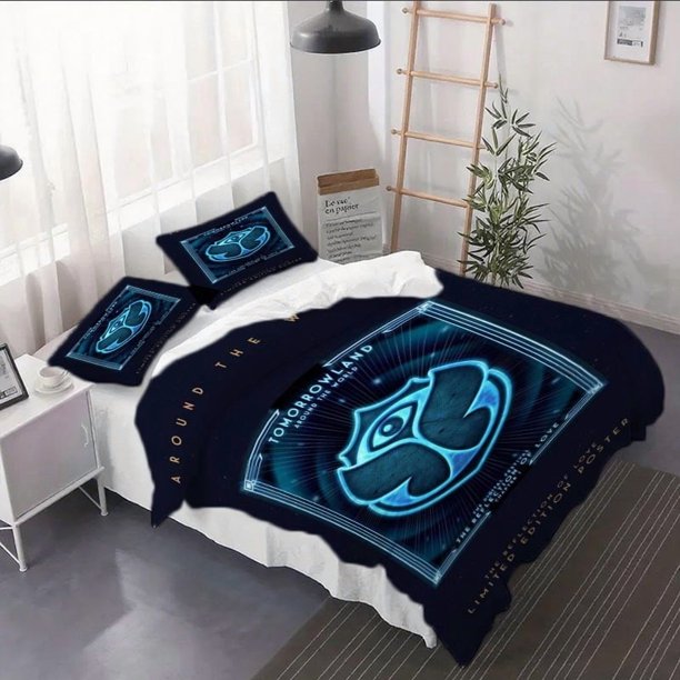 3pcss Tomorrowland Electronic Music Festival Poster Duvet Cover Set - 2/3pcs Bedding Set Soft And Durable