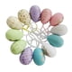 thumbnail image 2 of 12 Piezas De Adorno De Huevo De Pascua Huevos Coloridos Con Cuerda DIY Manualidades Juguete Pintable Estilo B, 2 of 3