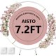 thumbnail image 1 of Soporte de Fondo Aisto 2,2 m Arco Metálico Dorado, 1 of 7