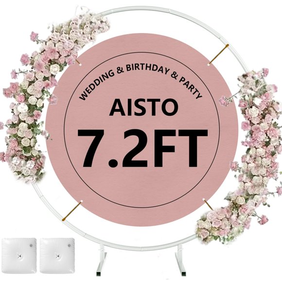Soporte de Fondo Aisto 2,2 m Arco Metálico Dorado