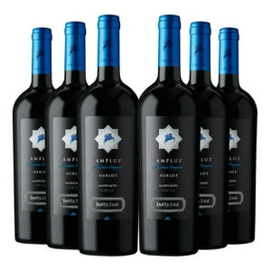 Santa Ema - 6 Vinos Amplus Merlot, 750 Ml, 13.5%