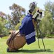 thumbnail image 2 of Toalla de Golf Golf Guys 48 cm x 112 cm Rayas Azul/Blanco, 2 of 7