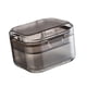 thumbnail image 3 of Tportable Denture Case Contenedor Impermeable Drenaje Organizador Titular Remojo Negro, 3 of 4
