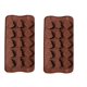 thumbnail image 1 of 2 Moldes De Chocolate Molde De Silicona Molde De Navidad Marrón, 1 of 10