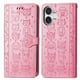 thumbnail image 1 of Funda Cartera FOXDOCK para iPhone 17 , Flip PU con Relieve de Gatos y Perros, Tarjetero y Soporte, 1 of 6