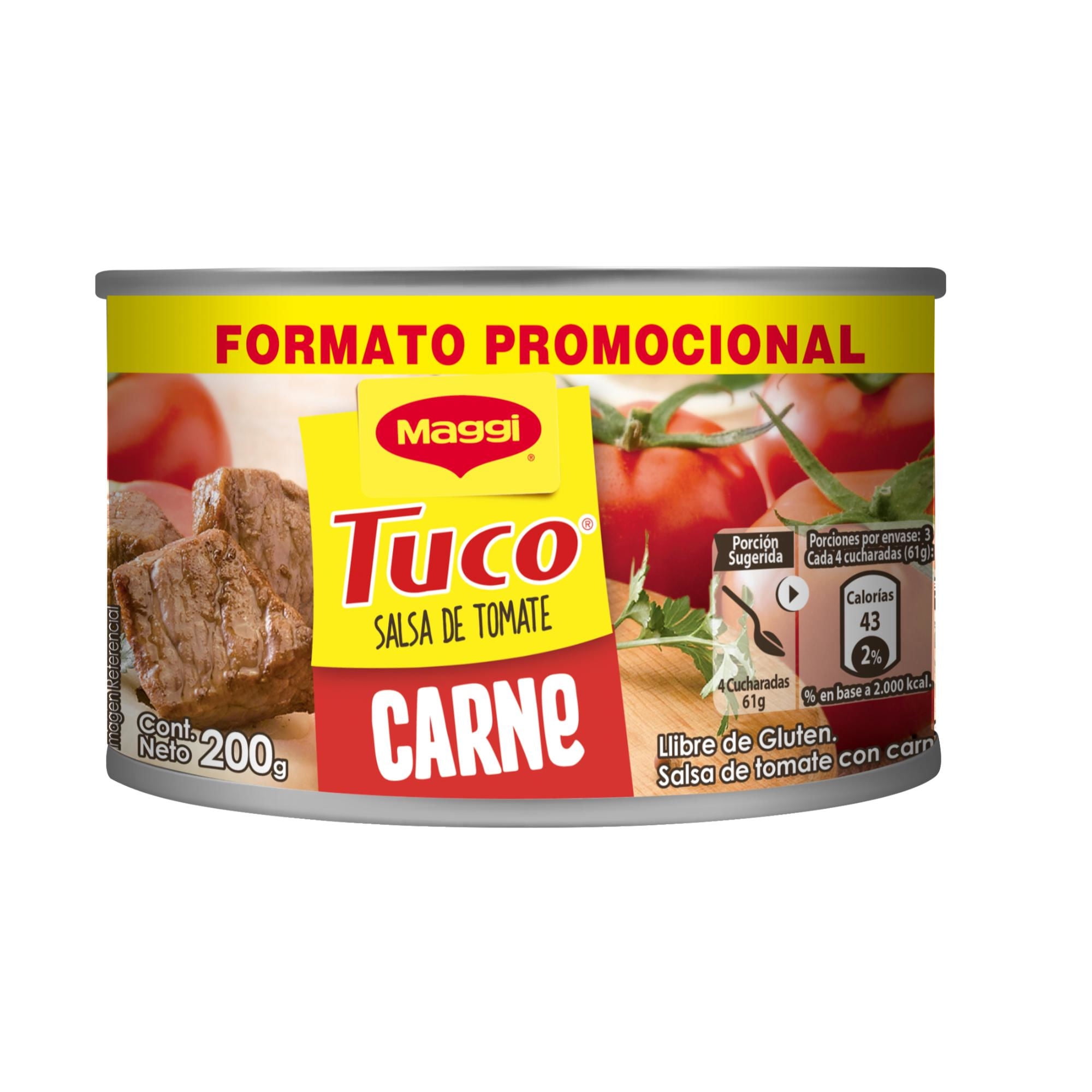 Salsa De Tomate Tuco Con Carne Lata 200 g Maggi