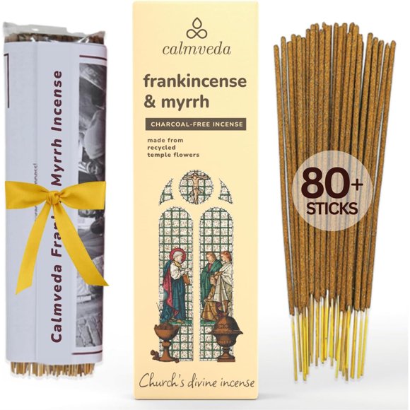 Church Frankincense and Myrrh Incense Sticks Oliban, 80 unidades