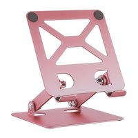 Magideal - Soporte Para Computadora Portátil, Soporte Para Computadora Portátil, Fácil De Transportar, Práctico Soporte Para Teléfono Portátil, Soporte Para Comp Oro Rosa