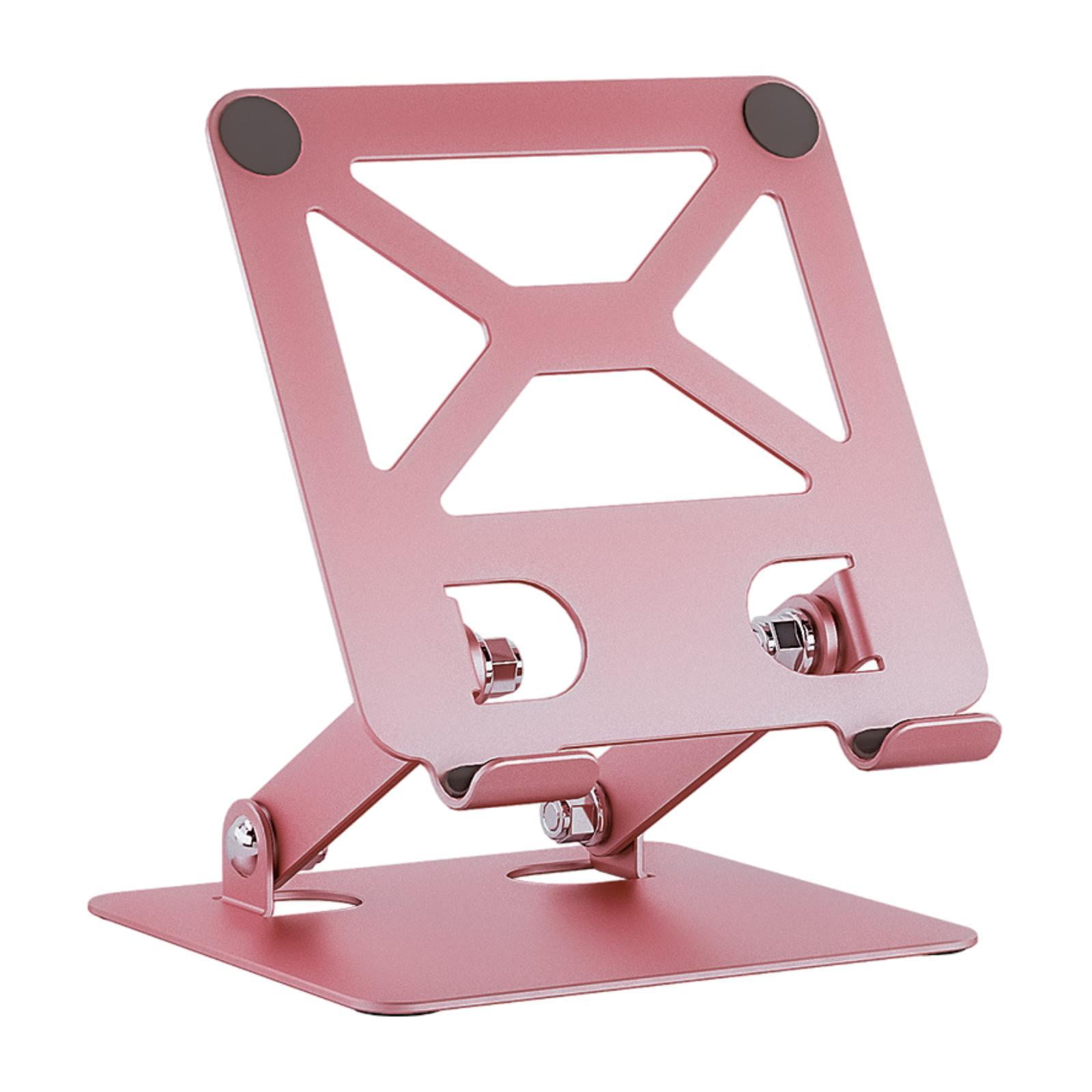 Magideal - Soporte Para Computadora Portátil, Soporte Para Computadora Portátil, Fácil De Transportar, Práctico Soporte Para Teléfono Portátil, Soporte Para Comp Oro Rosa